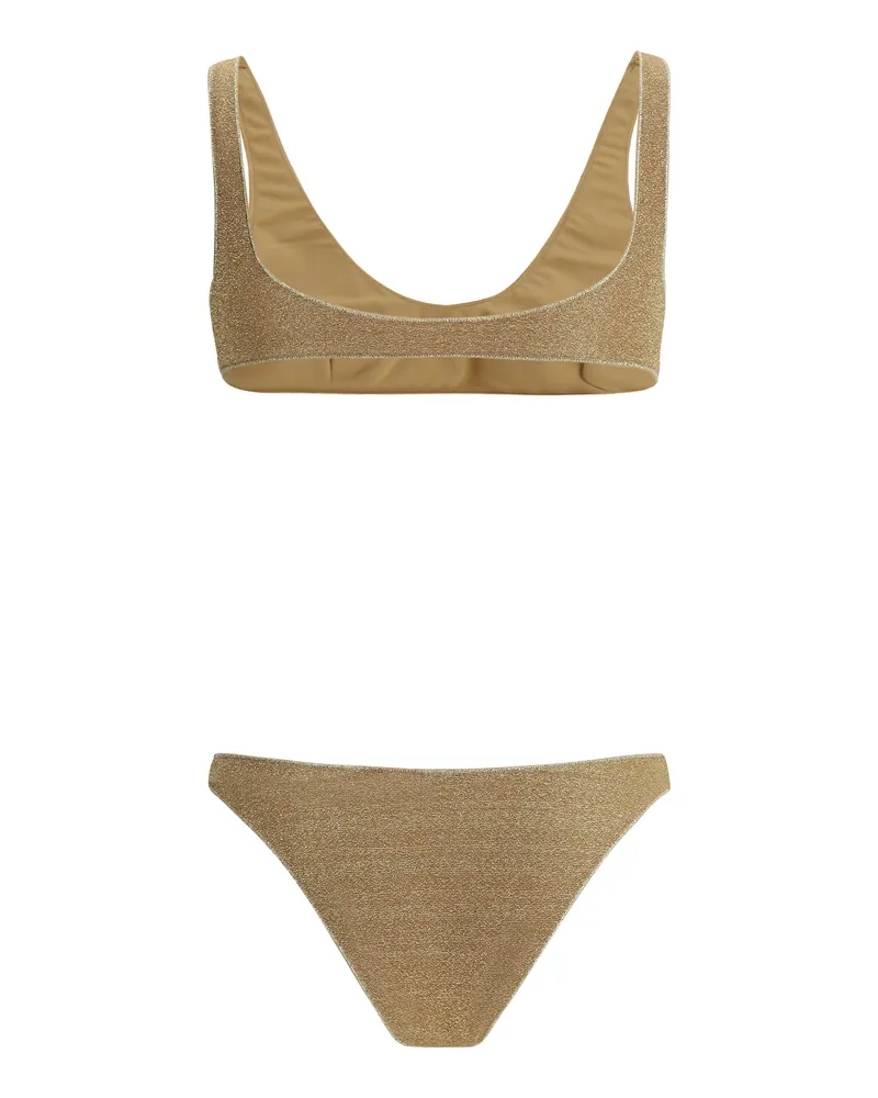 Oséree Women's Lumiere Sporty Bikini Gold Swimwear Sea Clothing Gold