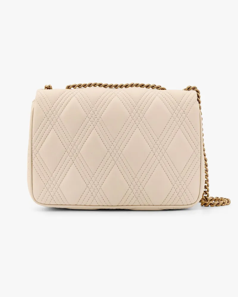 Valentino Garavani Women's Quilted Leather Shoulder Bag Beige Beige