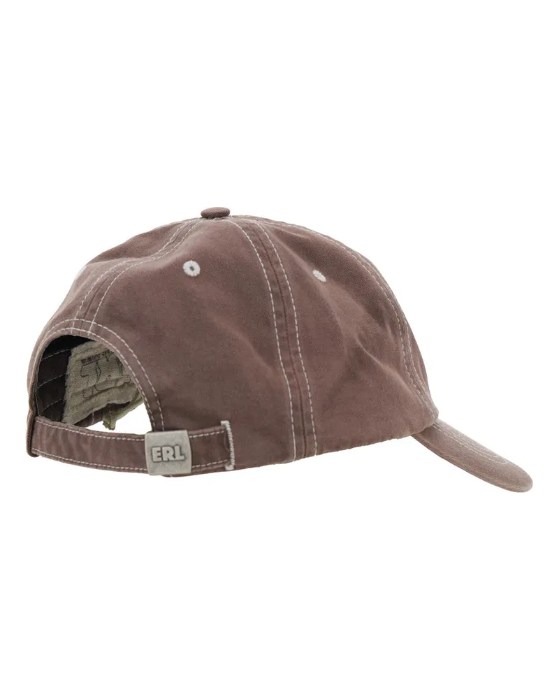 ERL Men's Baseball Cap California Brown Cotton Hat Brown