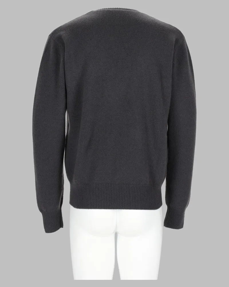 Christophe Lemaire V-Neck Cashmere Sweater — Gray Gray