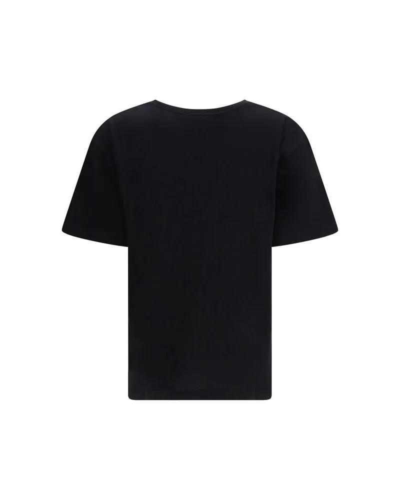 Valentino Garavani Women Black Cotton T-Shirt Black