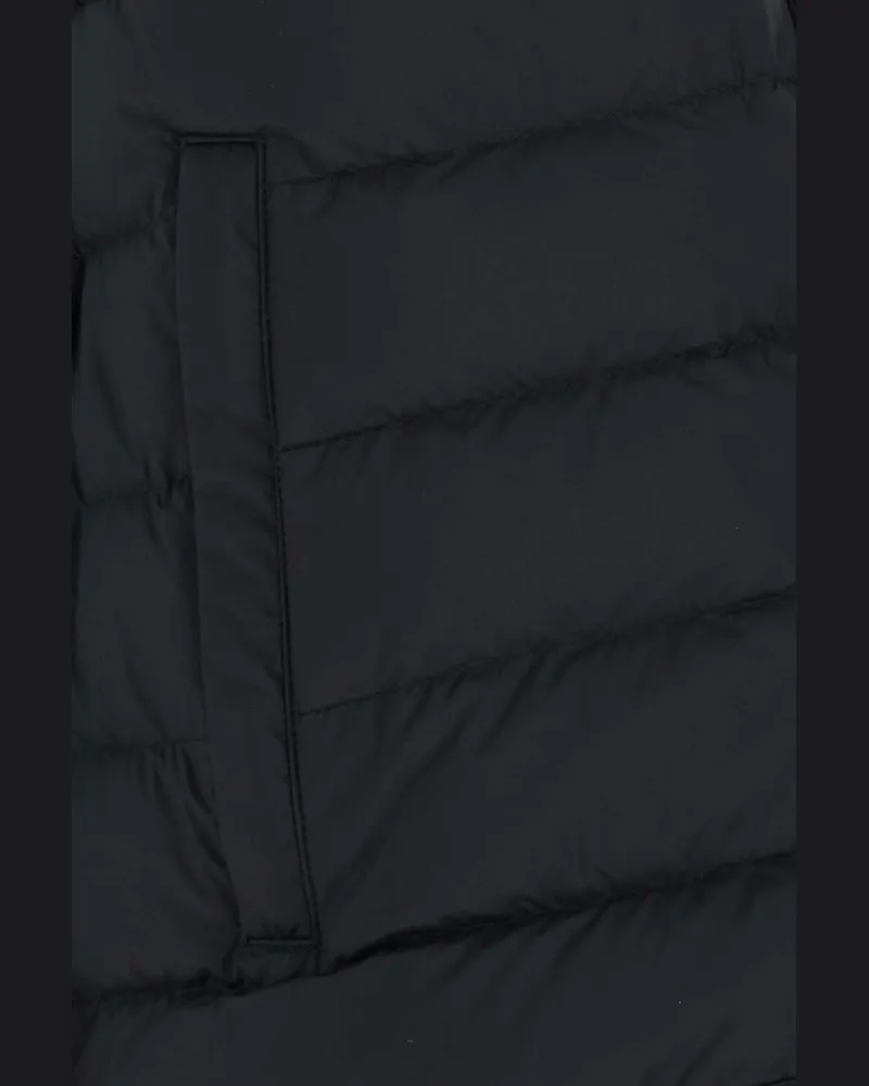 Burberry Double-Breasted Cotton Trench Coat — Black Black