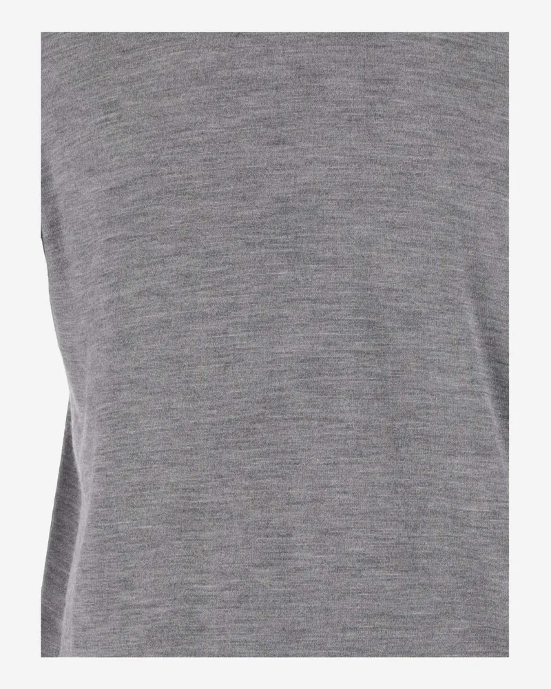 Malo Men's Cashmere And Silk Pullover Gray Sweater Gray