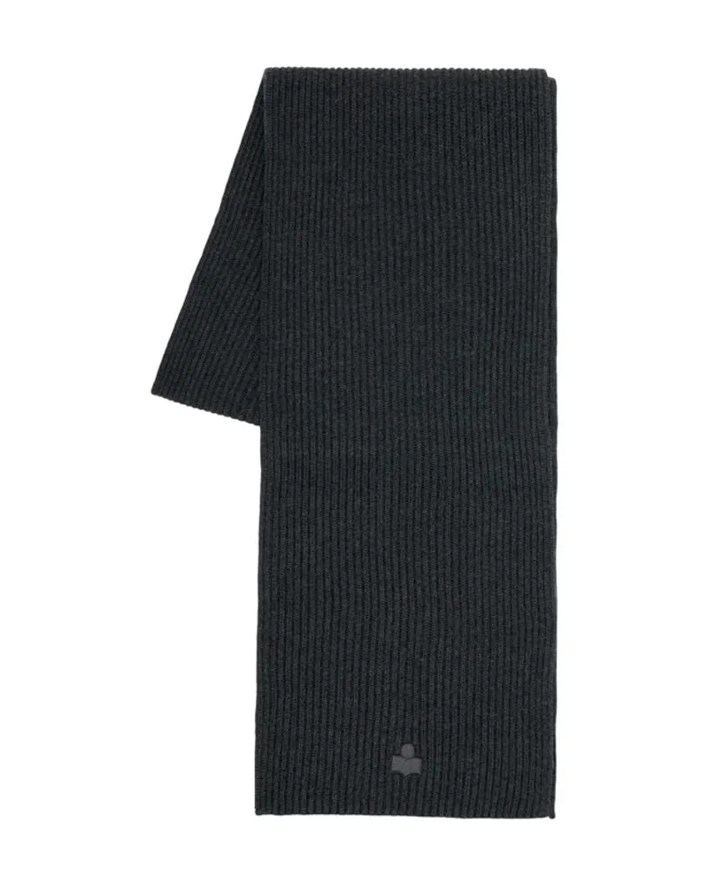 Isabel Marant Women's Marion Scarf -  Cotton Grey Accessories Gray