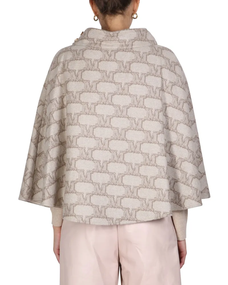 Max Mara Dorina Cape — Beige Beige