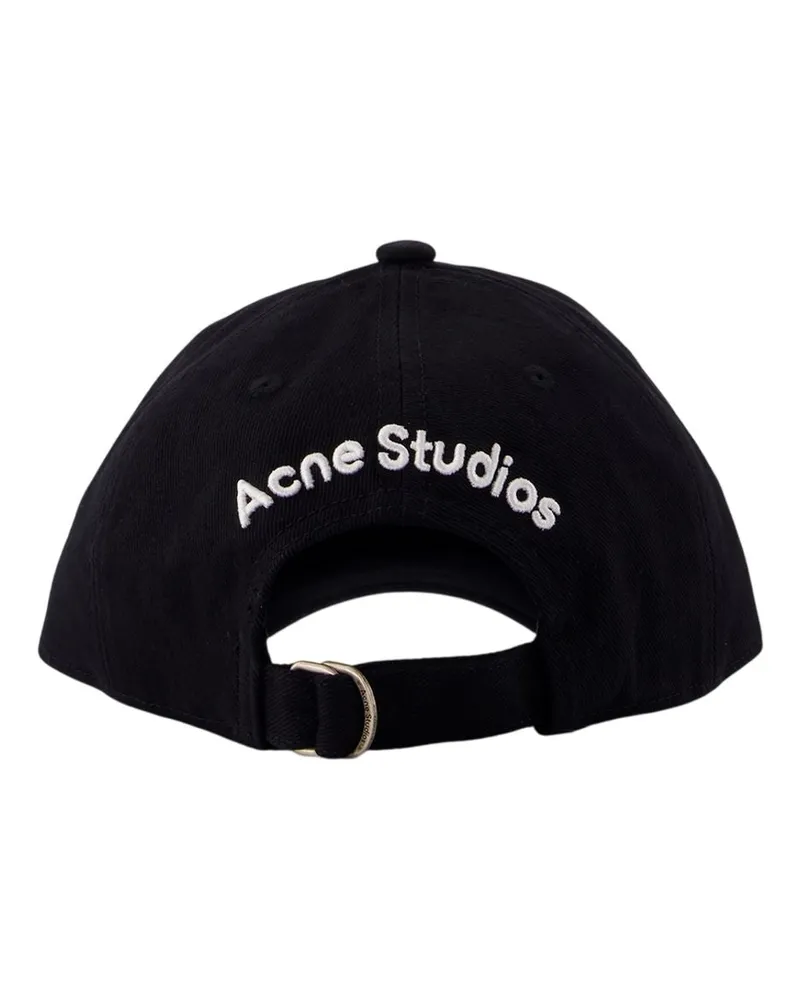 Acne Studios Unisex Cap -  Cotton Black Accessories Hats Black