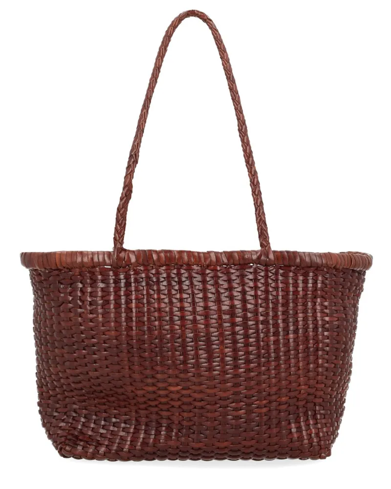 Dragon Diffusion B Weave Shoulder Bag — Brown Brown