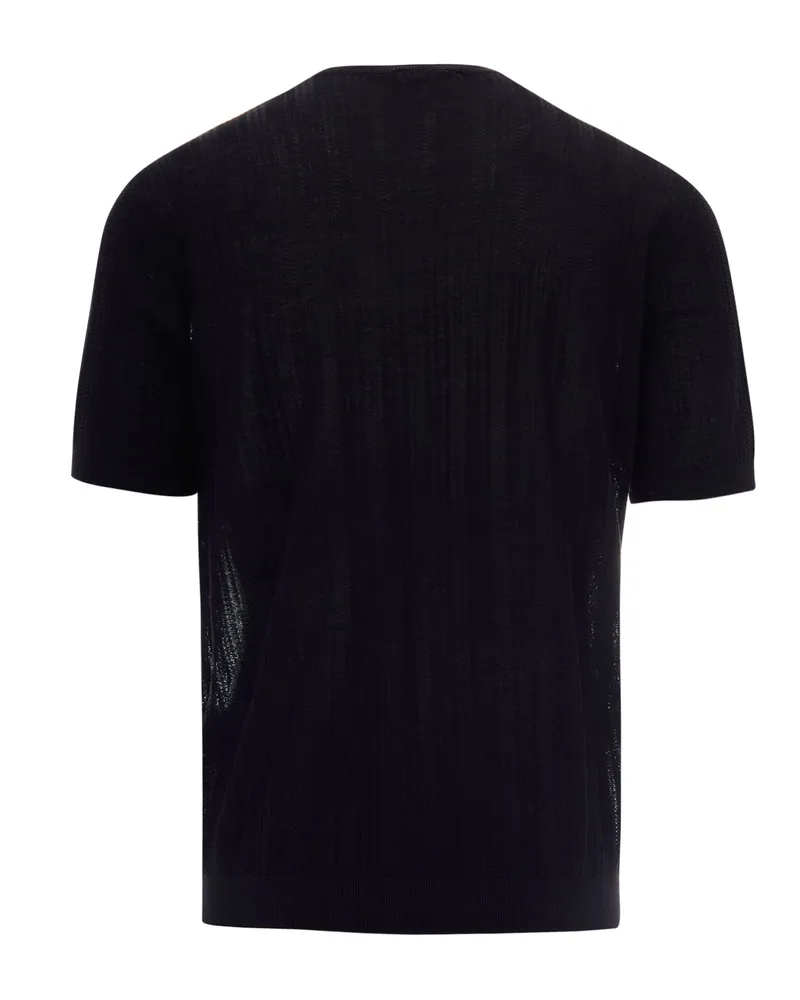 Emporio Armani Men's T-Shirt Girocollo Black Beauty Cotton T-Shirts And Polos Black