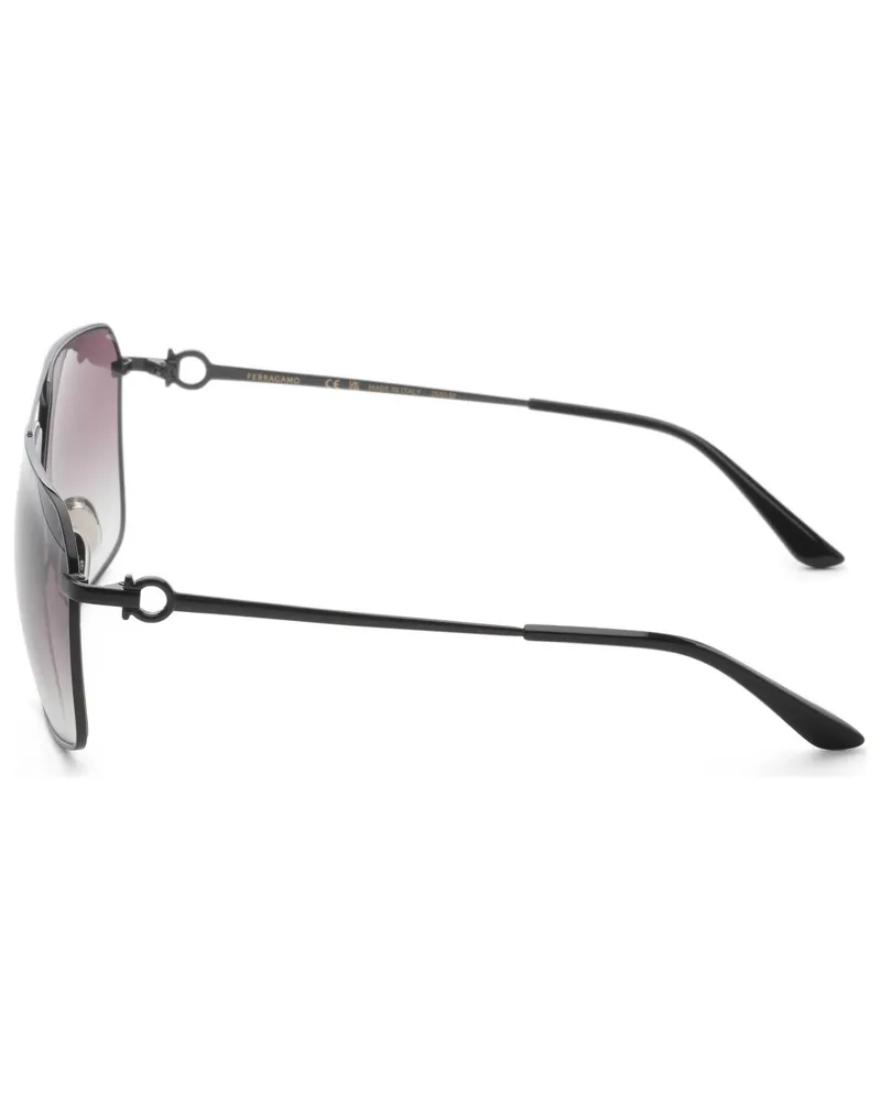 Ferragamo Preloved -  Mens 62 Mm Shiny Black Sunglasses Sf238s-001-62 One Color Black