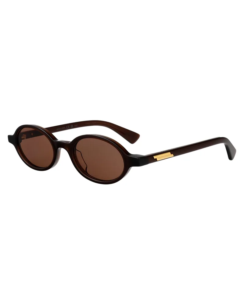 Bottega Veneta Unisex Sunglasses Bv1388s Brown Acetate Brown
