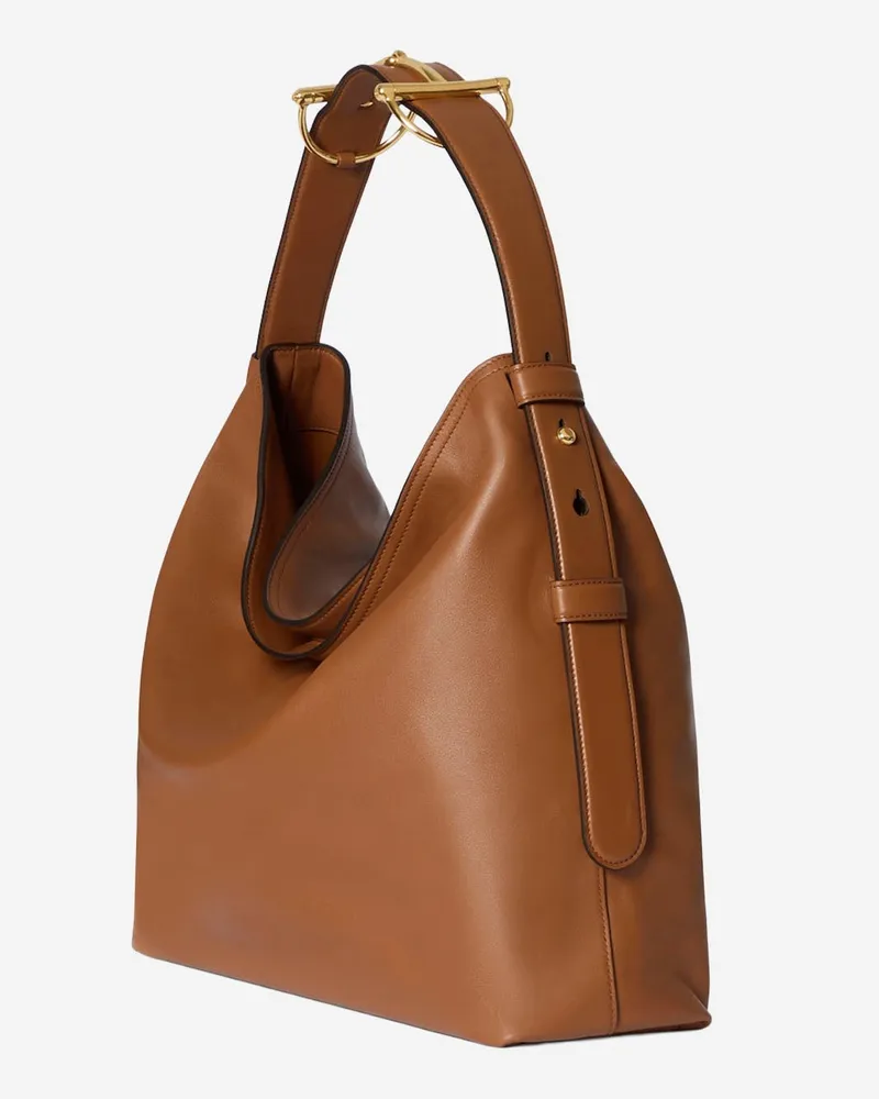 Gucci Women's Beatrix Large Shopping Bag Brown Calfskin Shoulder Brown