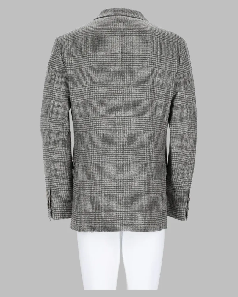Brunello Cucinelli Wool and Cashmere Blend Blazer — Gray Gray