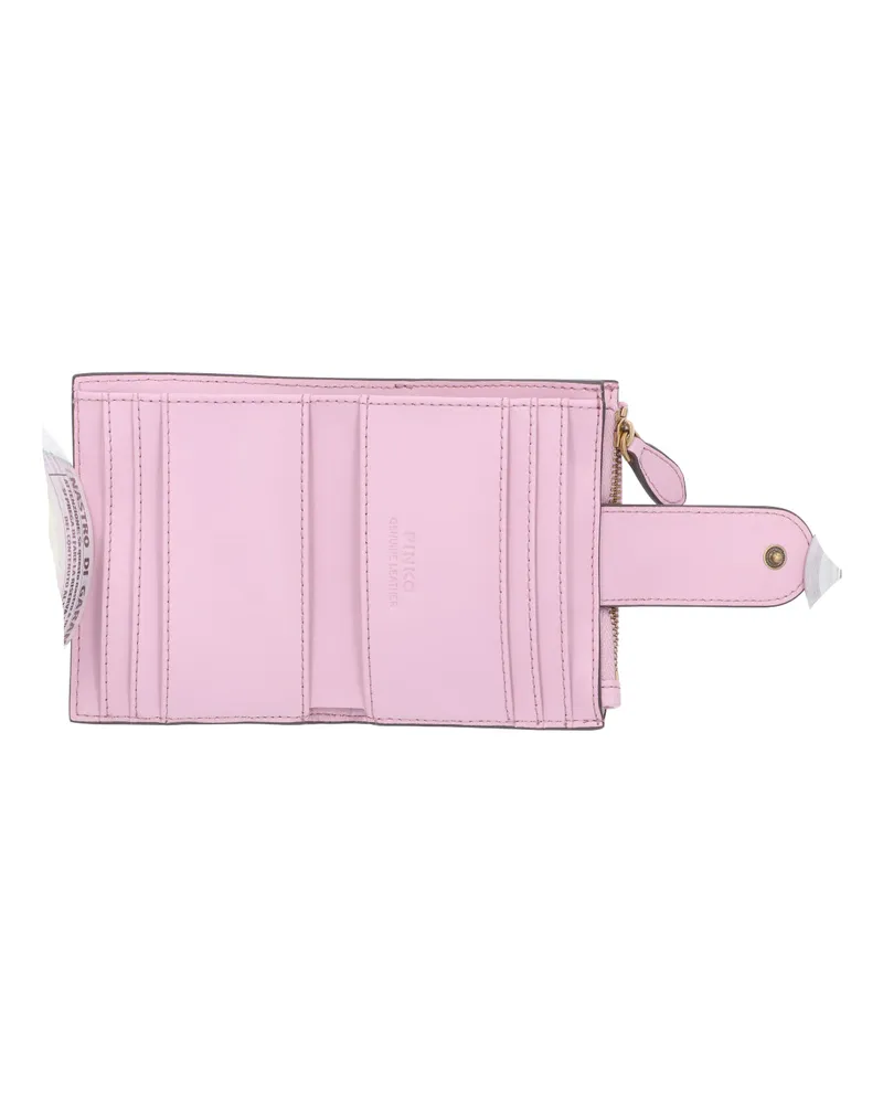 Pinko Women's Wallets Pink Calf Leather Pink