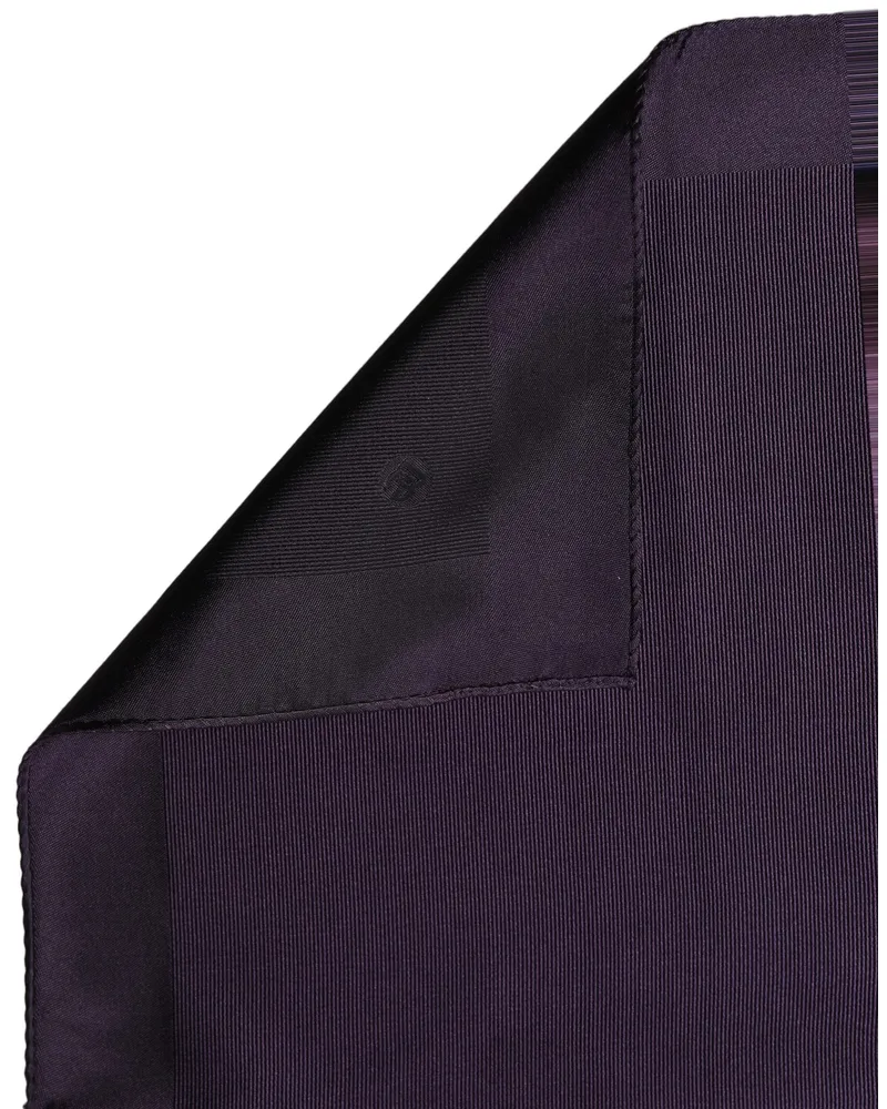 Dolce & Gabbana Textured Silk Pocket Square — Purple Purple