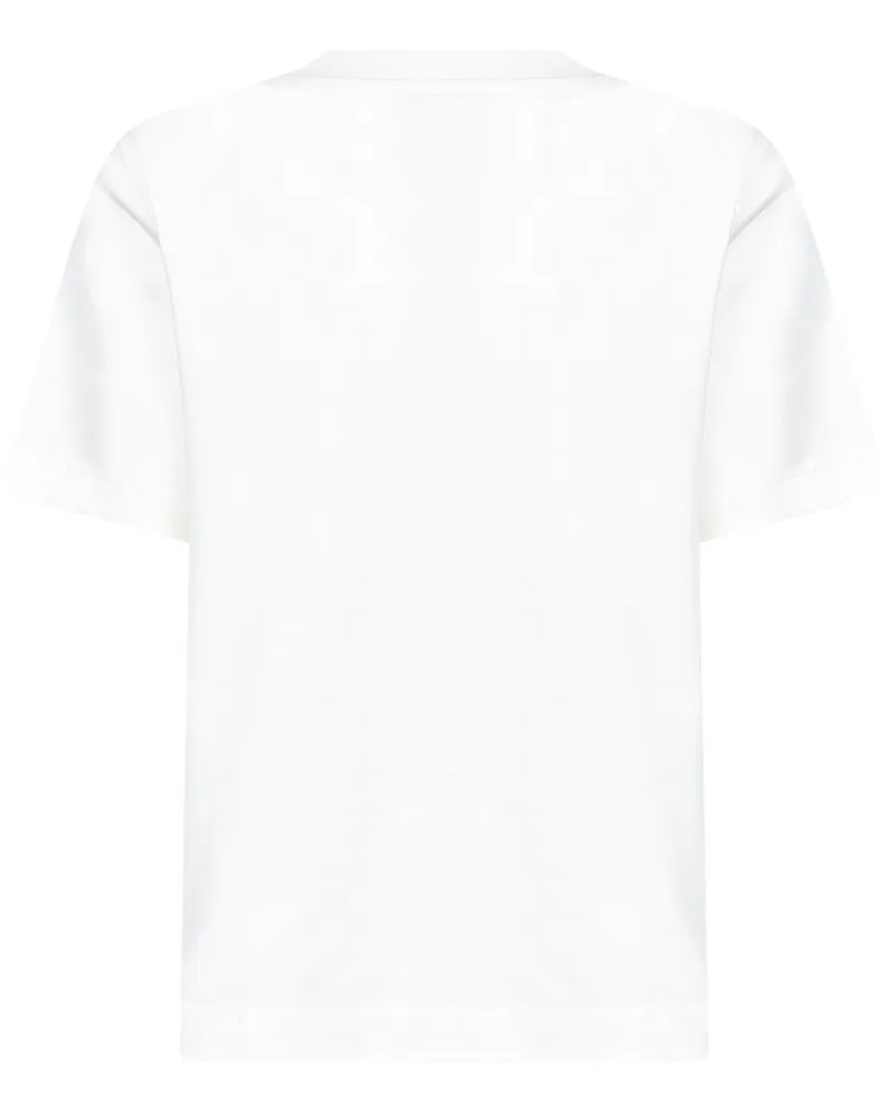 Burberry Women's Cotton Logo T-Shirt Chalk White Ivory Natural (veg) - 100 % T-Shirts & Jerseys White