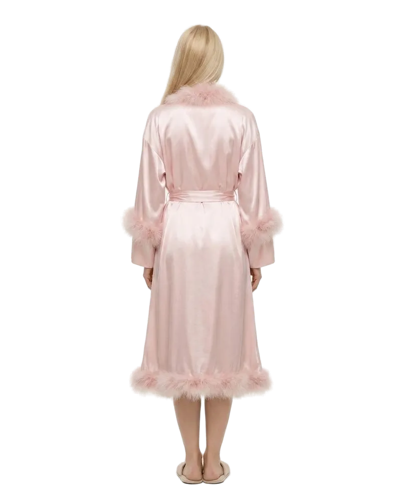Dolce & Gabbana Women's Pink Silk Robe Clothing Pink