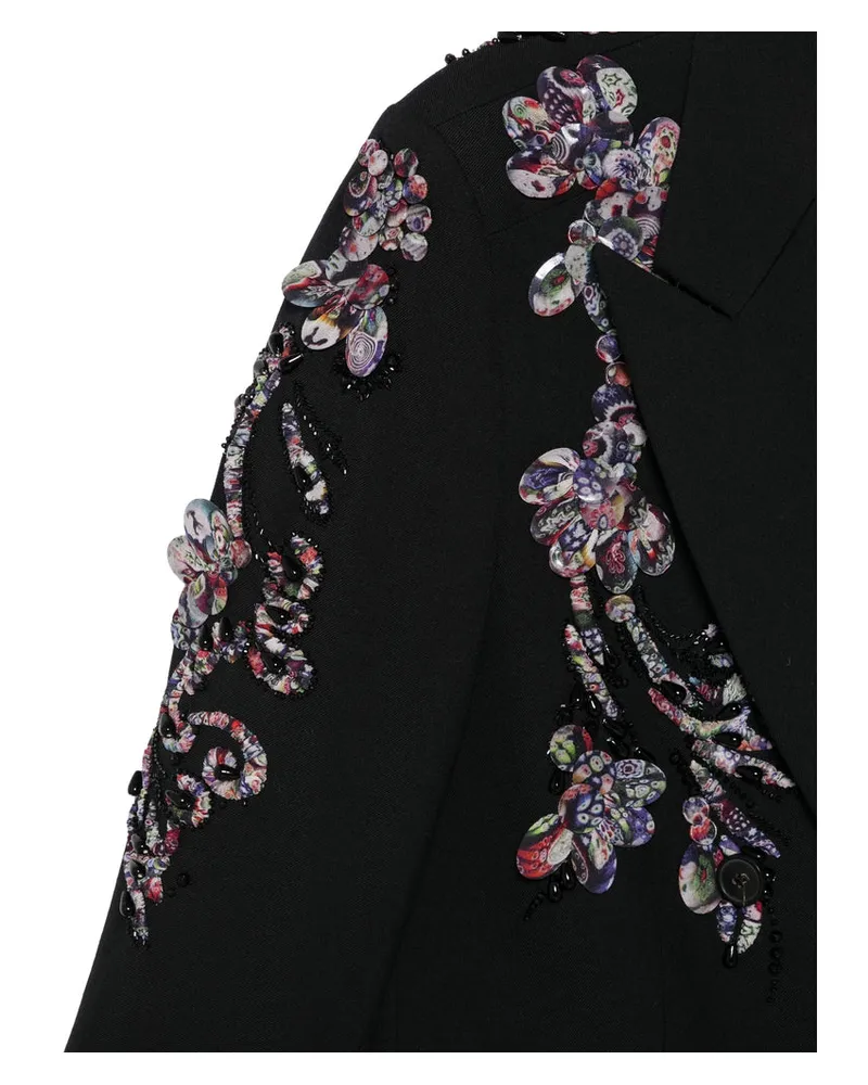 Dries van Noten Embellished Wool Blazer — Black Black