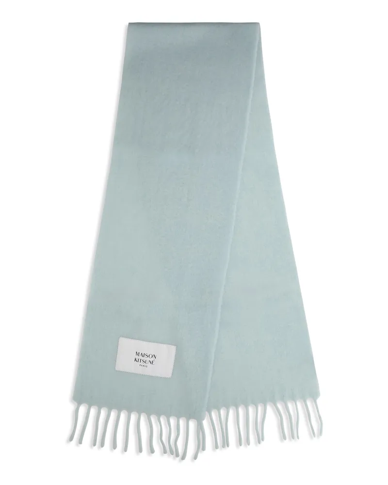 Kitsuné Baby Alpaca Scarf — Green Green