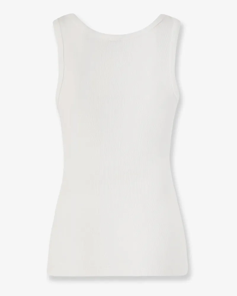 Pinko Women's Tank Top Calcolatore Cotton White T-Shirts & Jerseys White