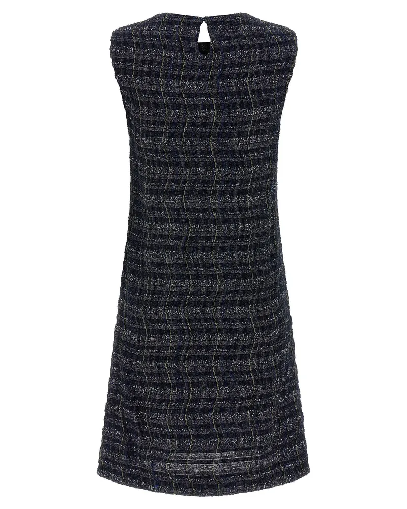 Missoni Check-Pattern Jacquard Dress — Navy Navy