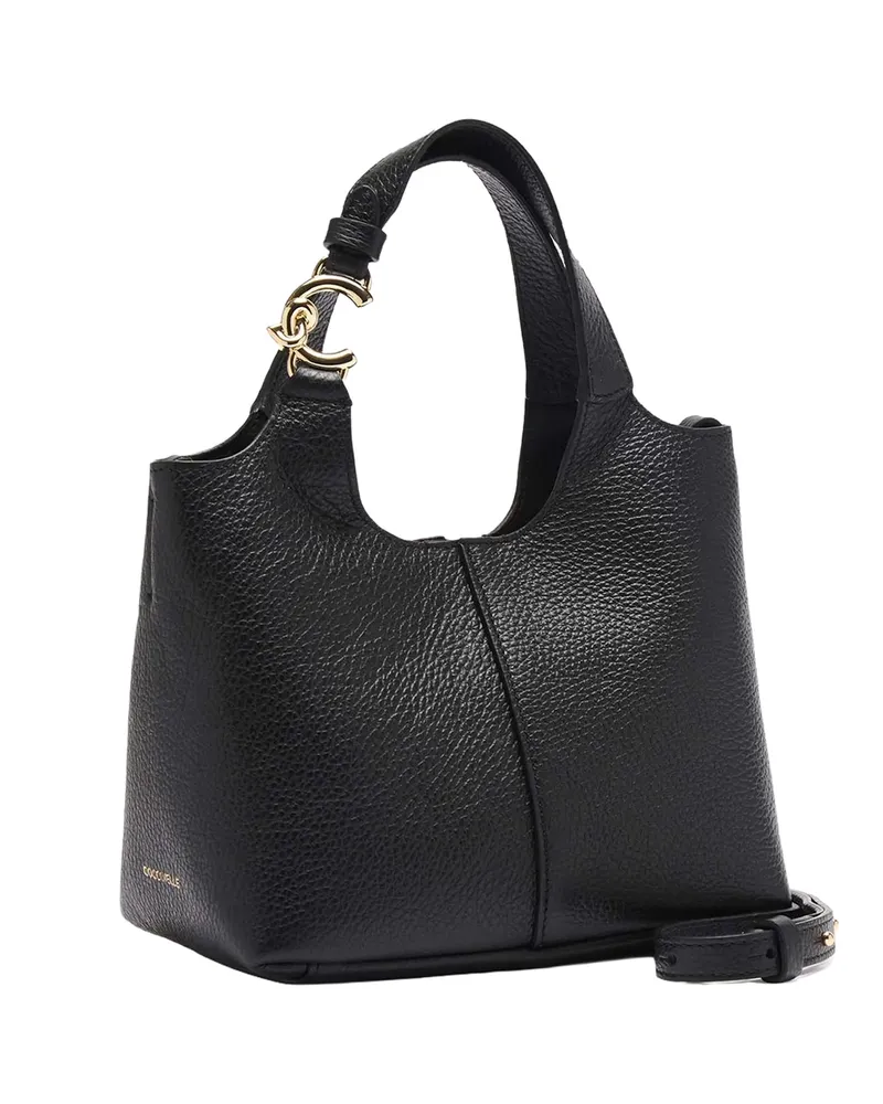 Coccinelle Women's Leather Handbag C-Easy Black Handbags Hand Bags Black