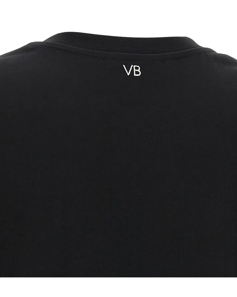Victoria Beckham Women's Black Cotton T-Shirt Black