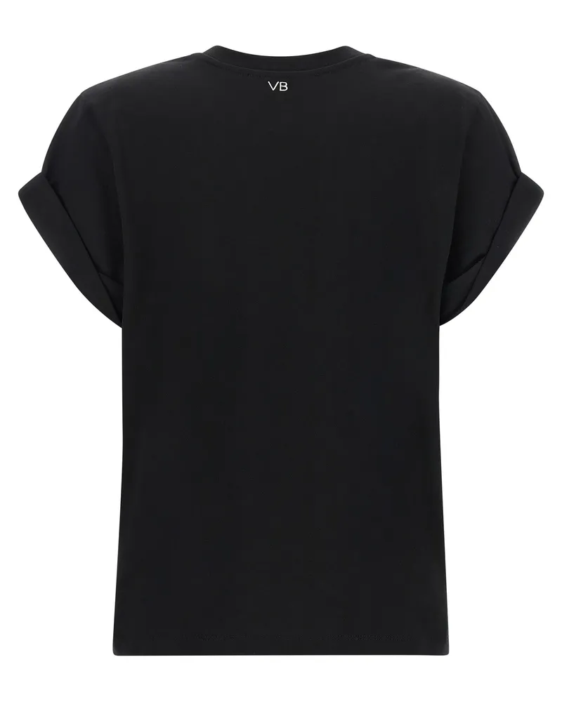 Victoria Beckham Women Black Cotton T-Shirt Black