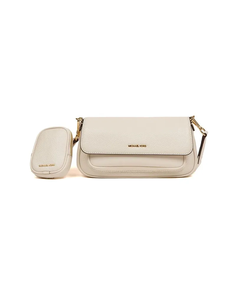 Michael Kors Women's Crossbody Bag Light Cream Leather Crossbody-bags Beige