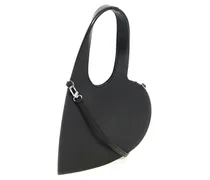 Mini Heart Shoulder Bag — Black