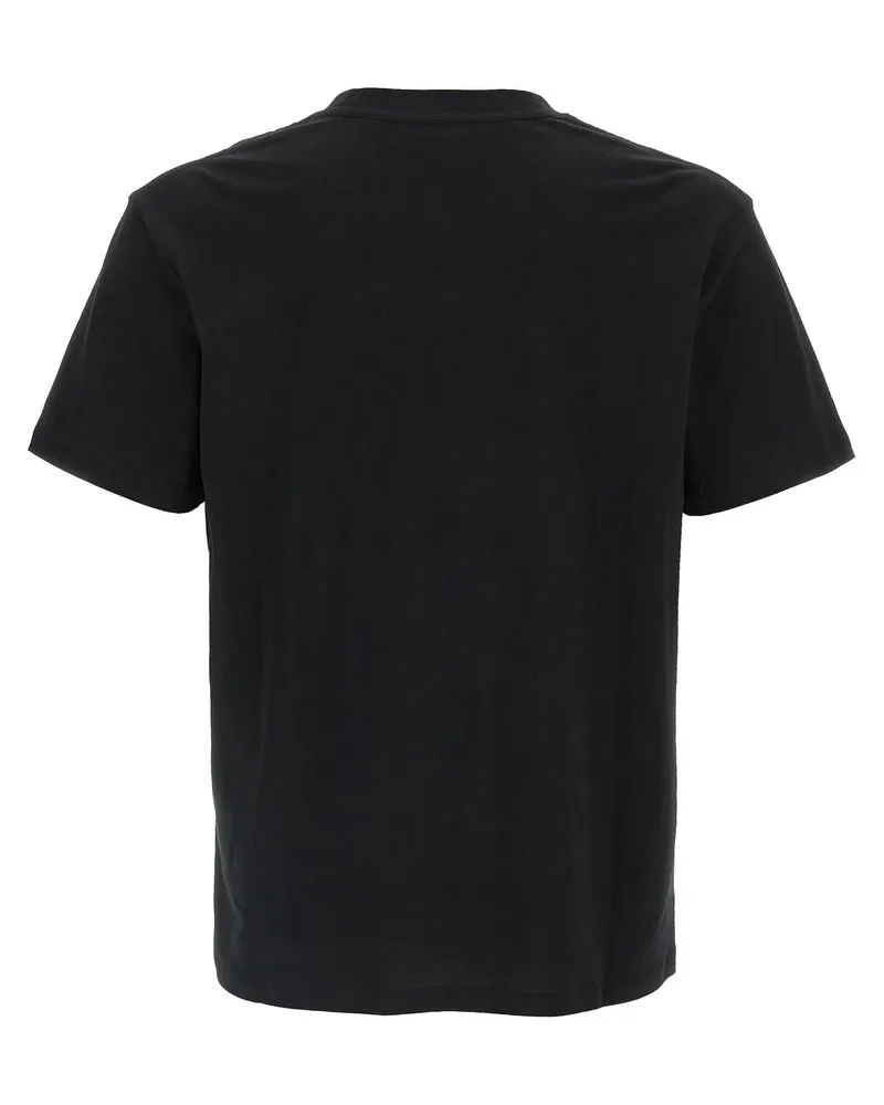 Valentino Garavani Logo-Patch Cotton T-shirt — Black Black