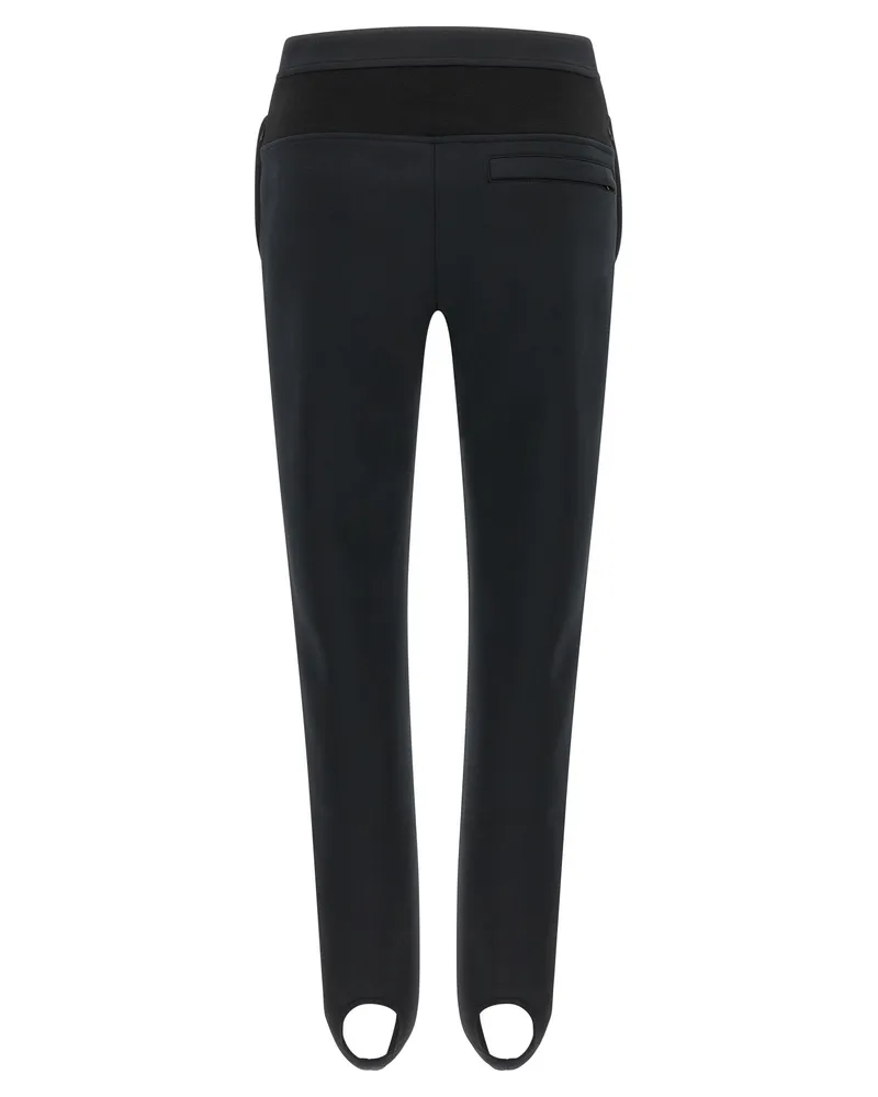Courrèges Technical Jersey Stirrup Trousers — Black Black