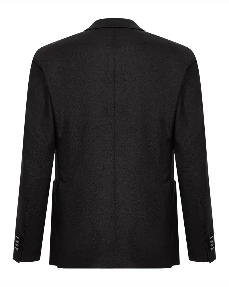 Tagliatore Men's Double-Breasted Blazer Montecarlo Dark Brown Virgin Wool Jacket Brown