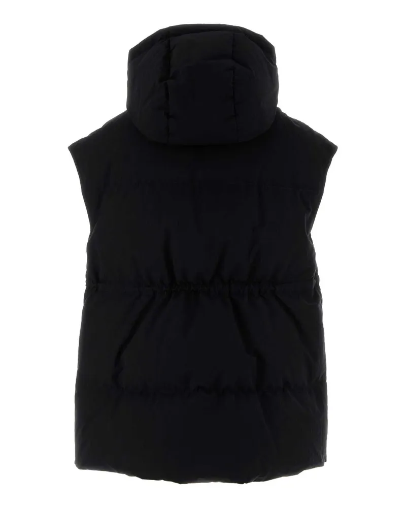 Herno Women Black Polyester Blend Sleeveless Down Jacket Nero Piumini Black