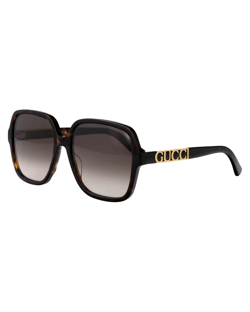 Gucci GG1189S Injected Havana Brown Sunglasses — Brown Brown