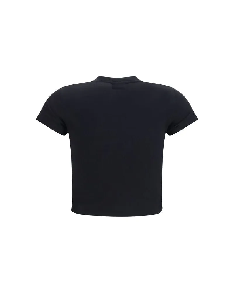 Gucci Women Black Cotton T-Shirt Black