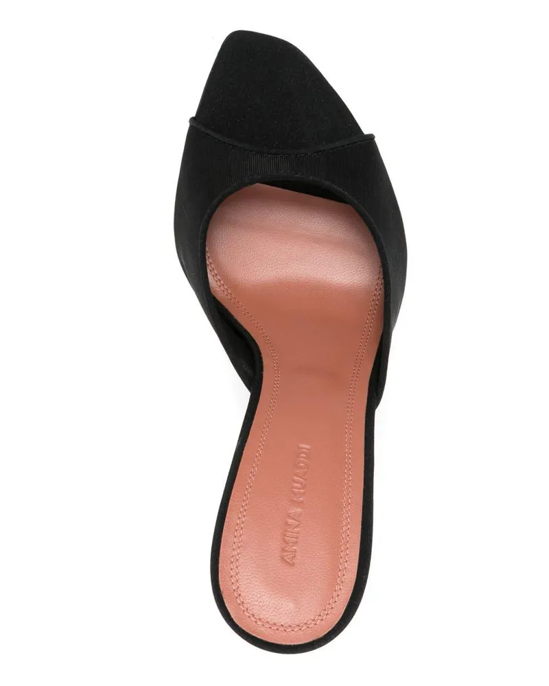Amina Muaddi Women's Sandals Alexa Mesh Slipper 95 Black Black