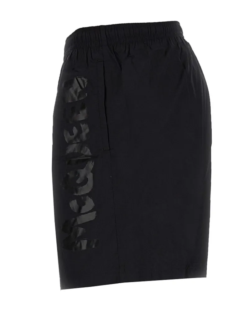 Alexander McQueen Graffiti Logo Swim Shorts — Black Black