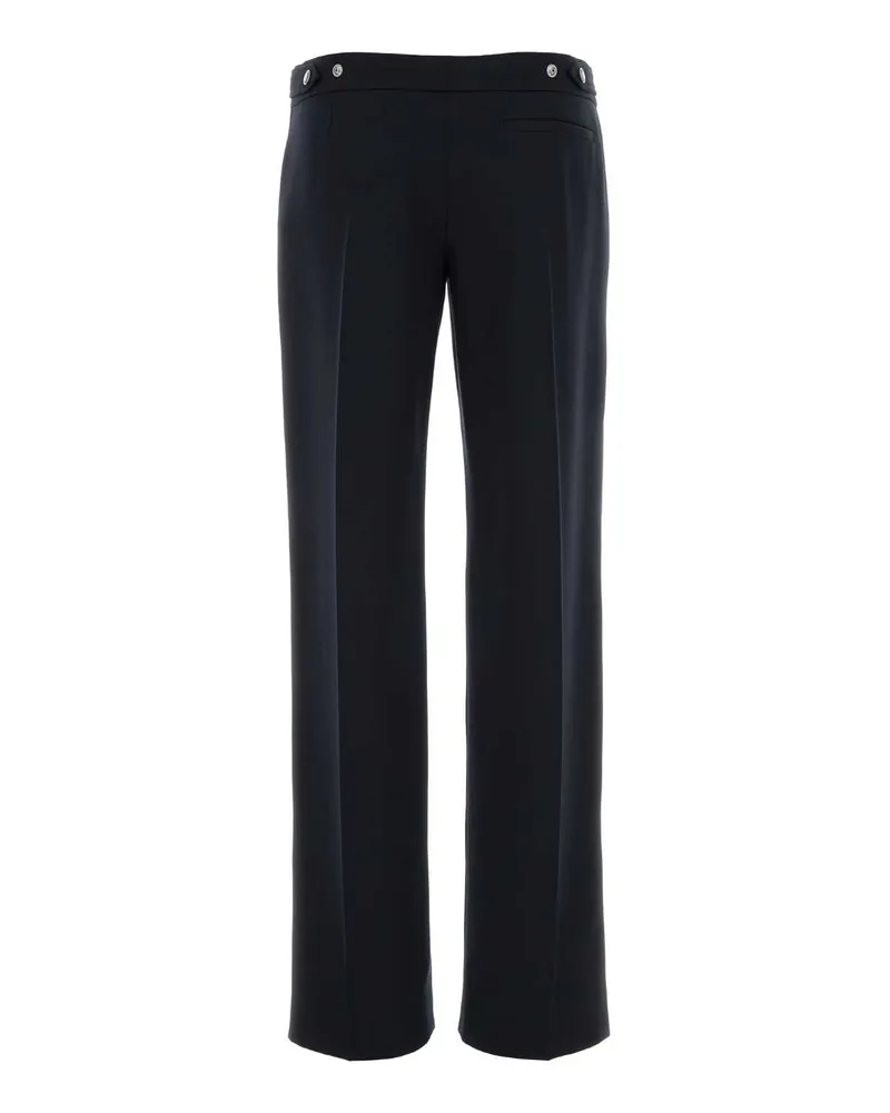 Alexander McQueen 867034qjaac 4003 Navy Exterior: Wool Pantaloni Trousers Navy