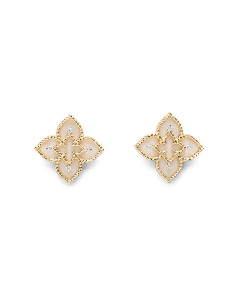 Roberto Coin Women's 18kt Yellow Gold Diamonds Earrings Ss26 W Gold
