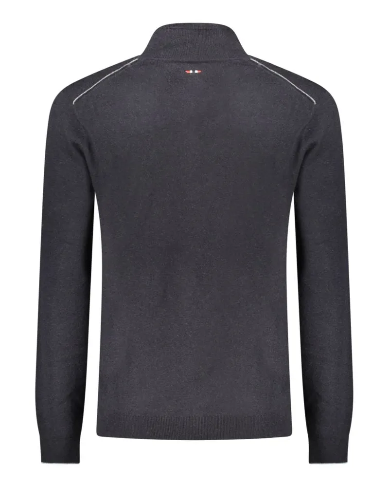 Napapijri Wool Half-Zip Sweater — Black Black