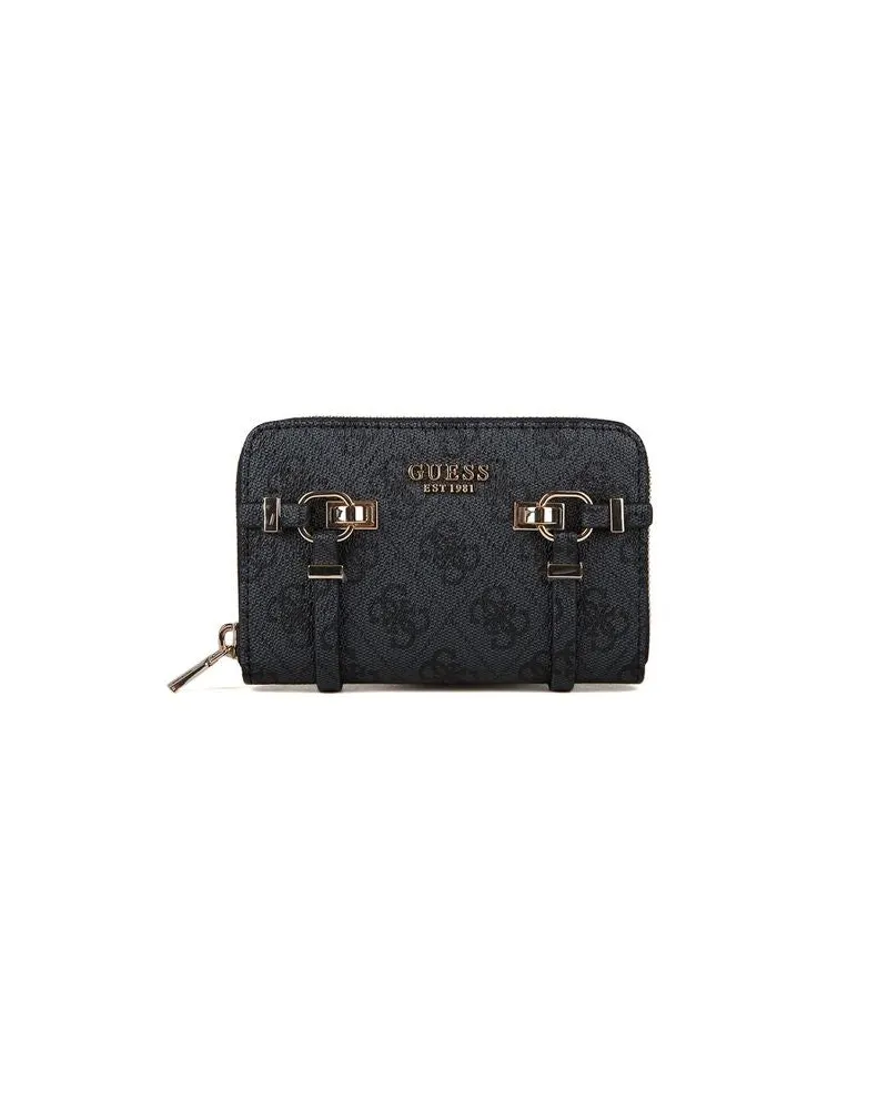 Guess Women's Wallet Coal Logo Polyurethane Bags Black