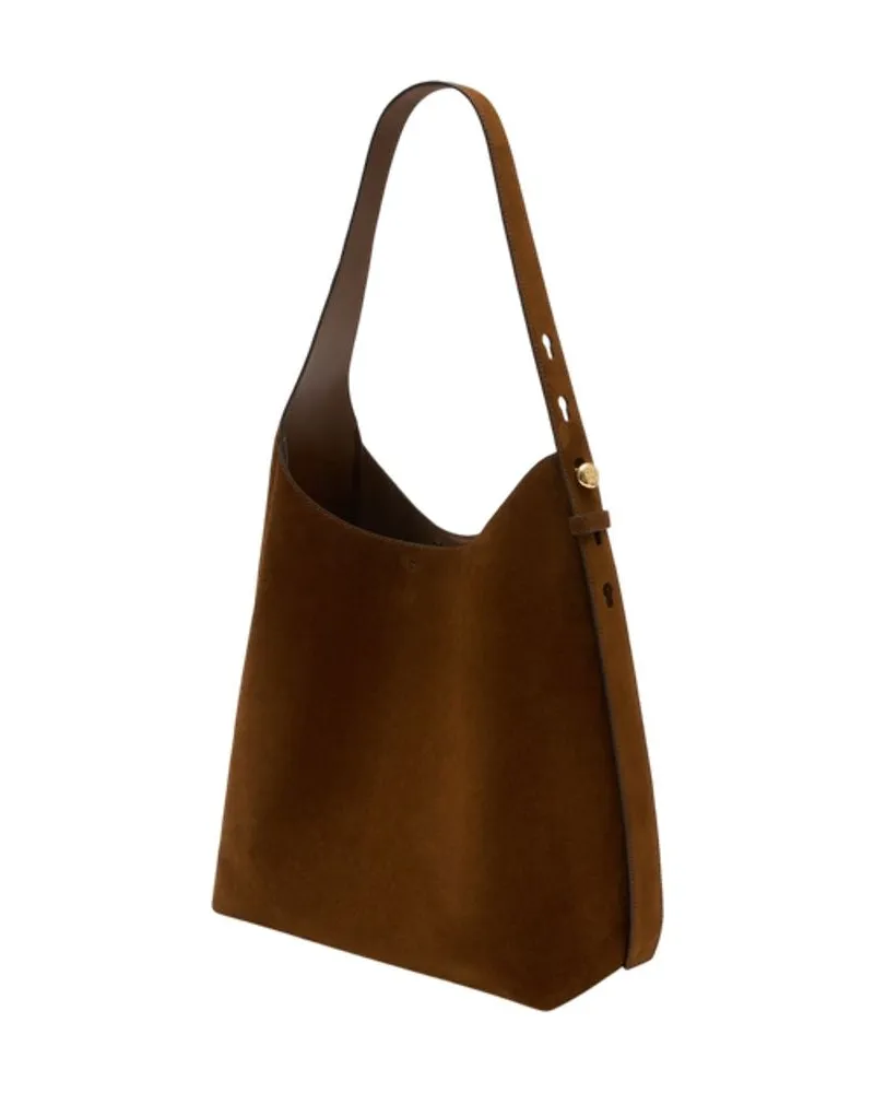Tory Burch Women's Romy Shoulder Bag -  Leather Brown Lambskin Shoulder-Hobo-Bags Brown