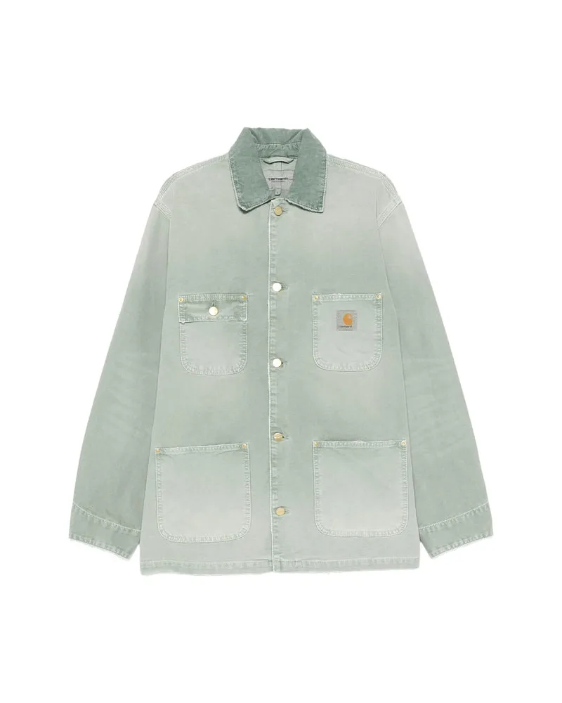 Carhartt WIP Cotton Canvas with Corduroy Collar Shirt Jacket — Green Green