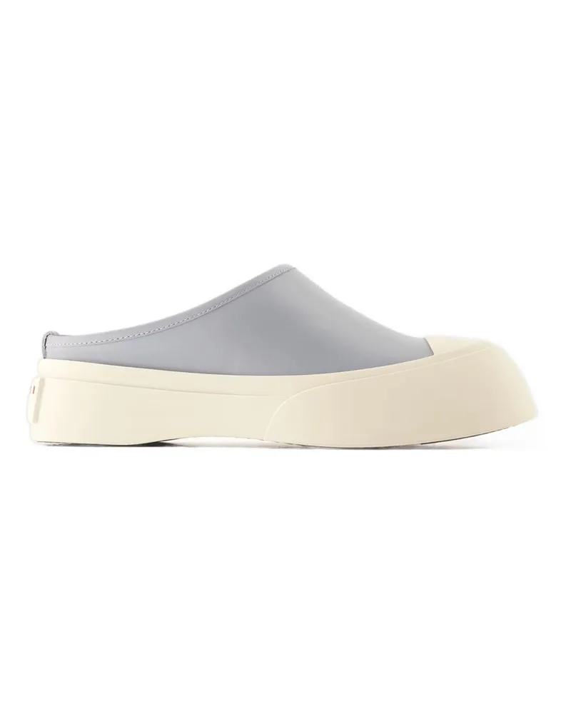 Marni Men's Sneakers -  Leather Blue Calfskin Shoes White