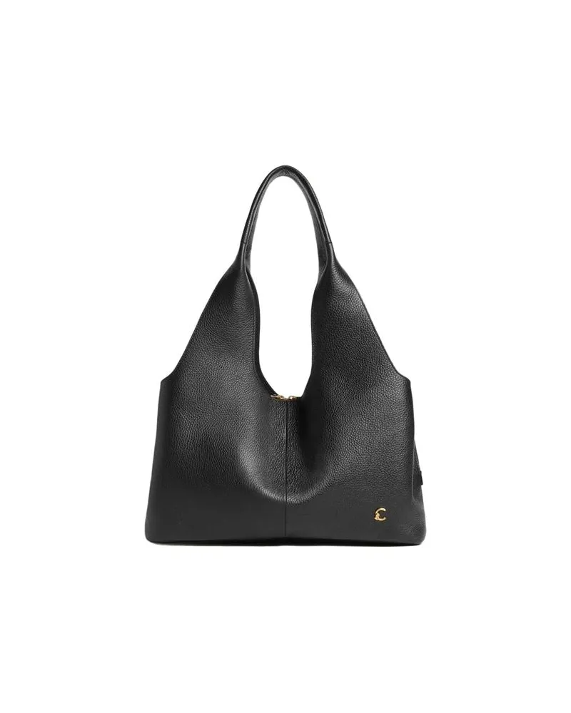 Coccinelle Women's Shopping Bag Black Bovine Leather - Shopper-Bags Black