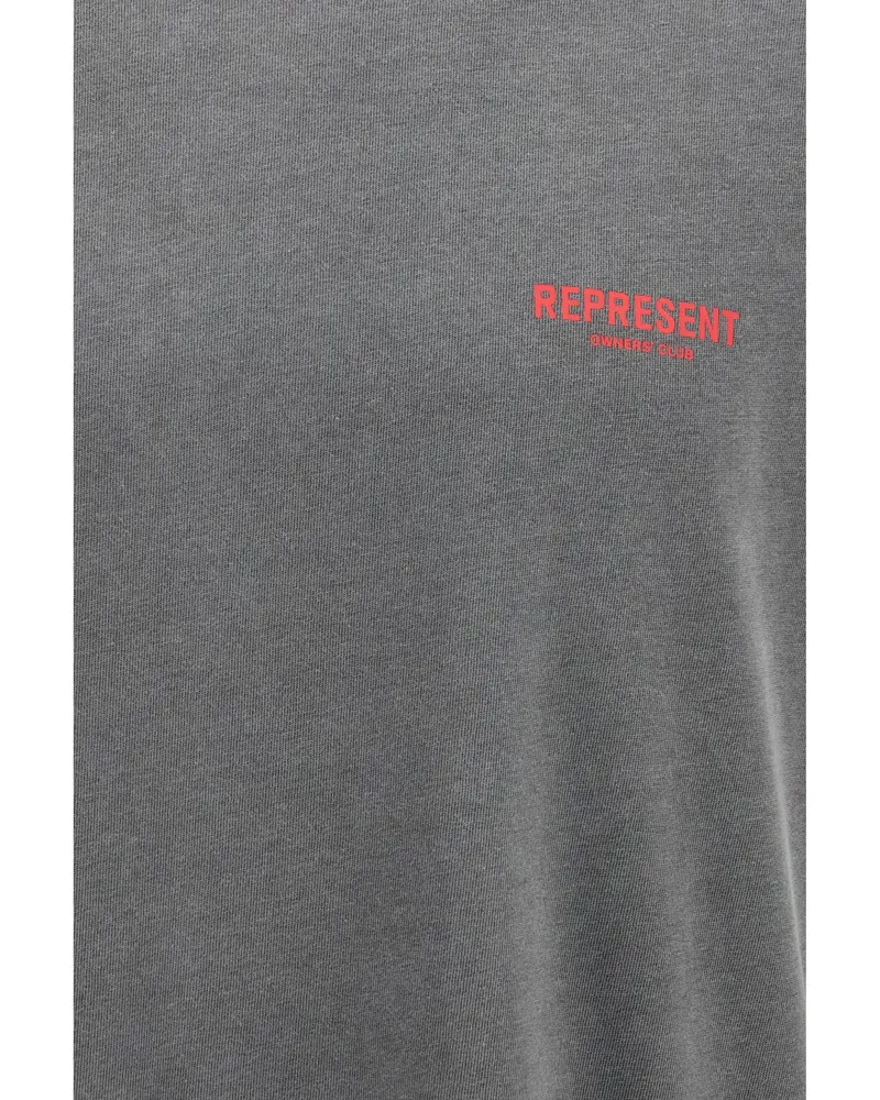 REPRESENT Washed Cotton T-Shirt — Gray 