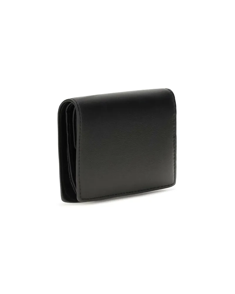 Vivienne Westwood Women's Black Calf Leather Bos Taurus Wallet Black
