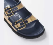 Women's Arizona Framed Raffia 1774 Navy (narrow) Blue Sandal