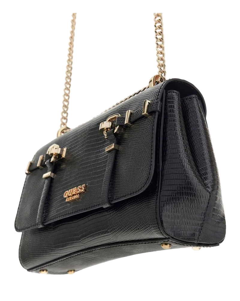 Guess Women's Crossbody Bag Black Polyurethane - Crossbody-Bags Black