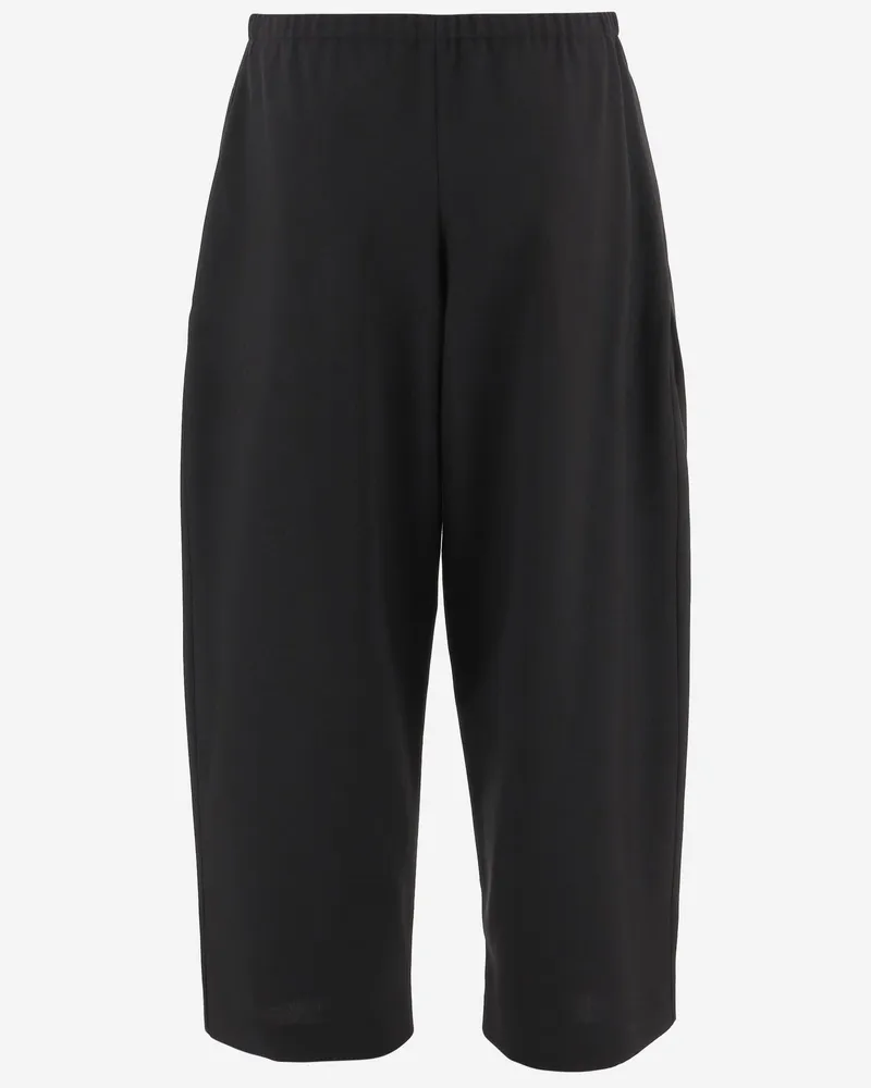 KHAITE Women's Trousers Wide-Leg Virgin Wool Black Black